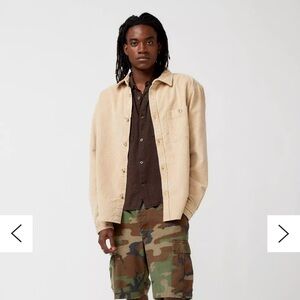 Urban Outfitters Khaki Big Corduroy Work Shirt